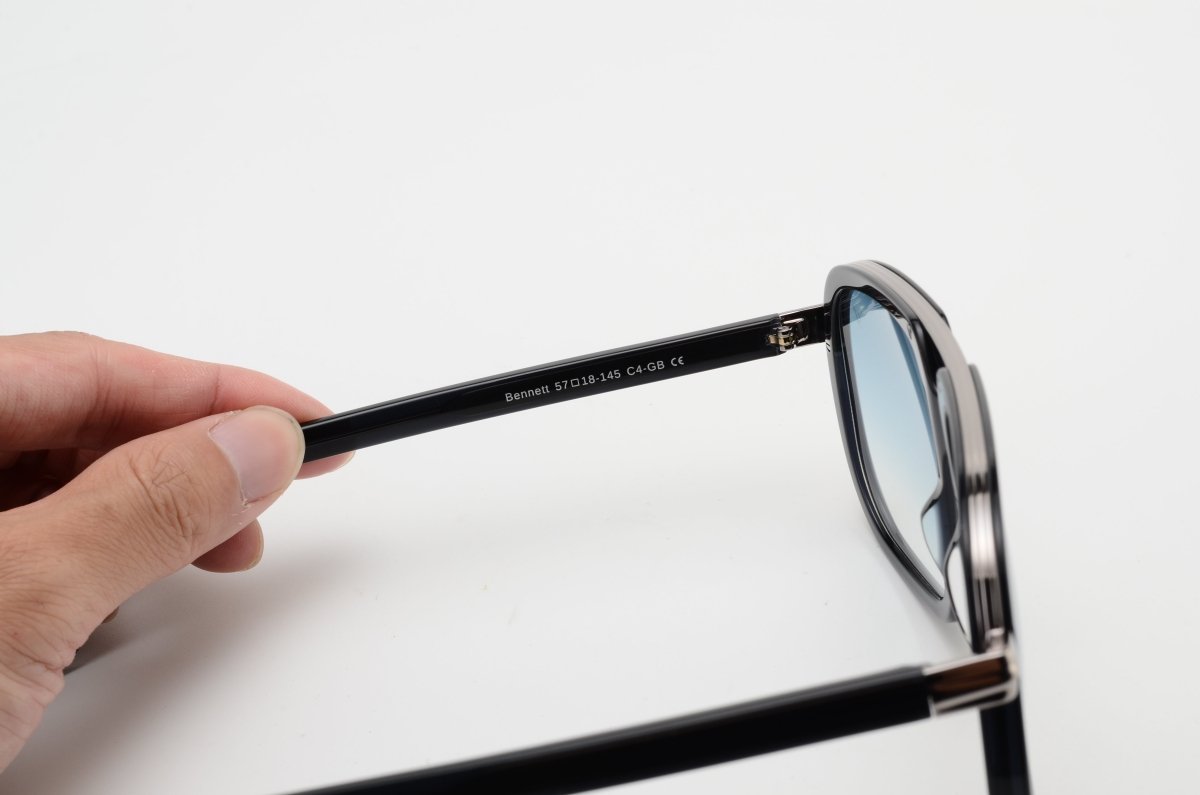 Lunettes de soleil unisex: Jeff Carter Bennett Bleu trans/BL - Drlunettes