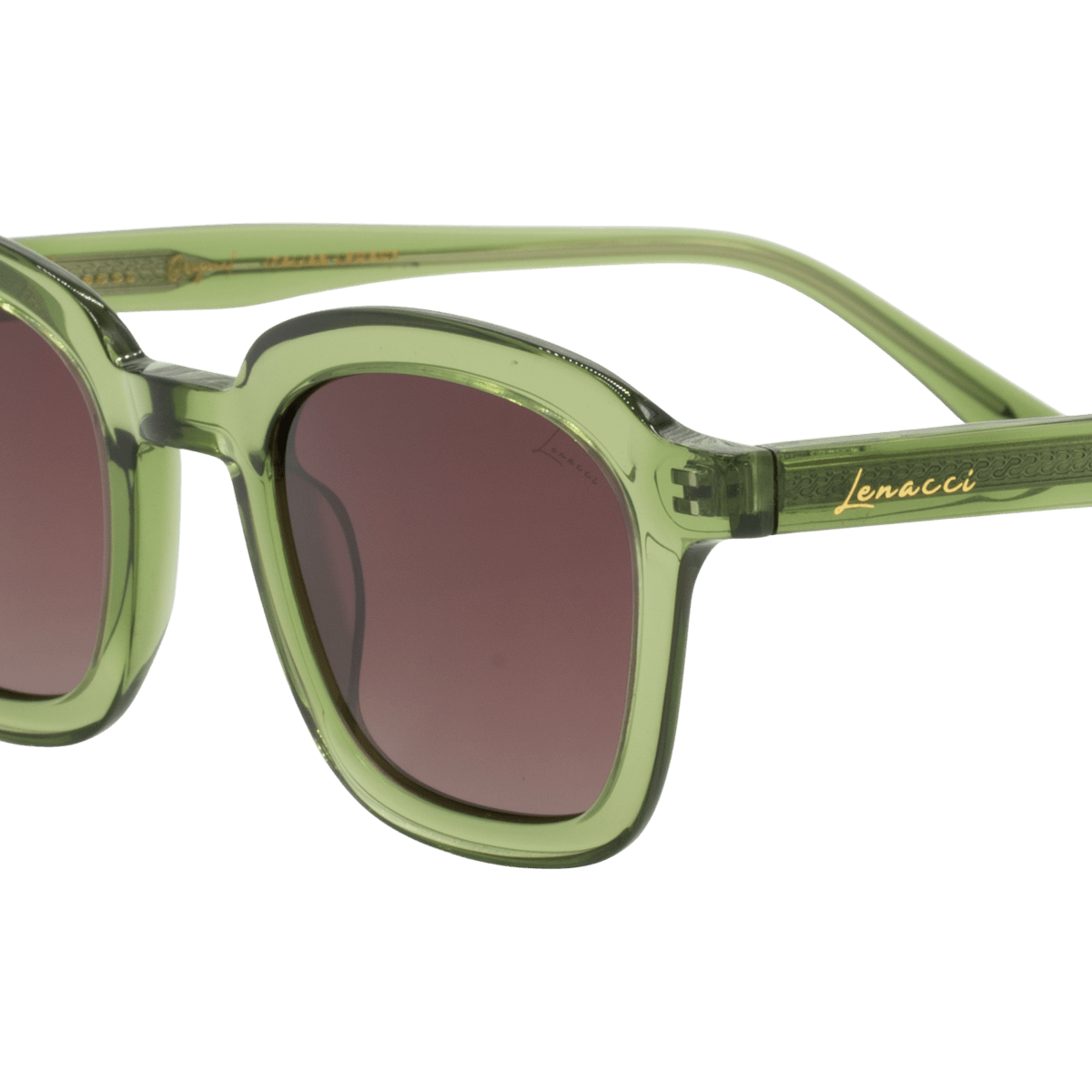Lunettes de soleil unisex: Lenacci M - LN - 505 - S Mr/Vert trans - Drlunettes