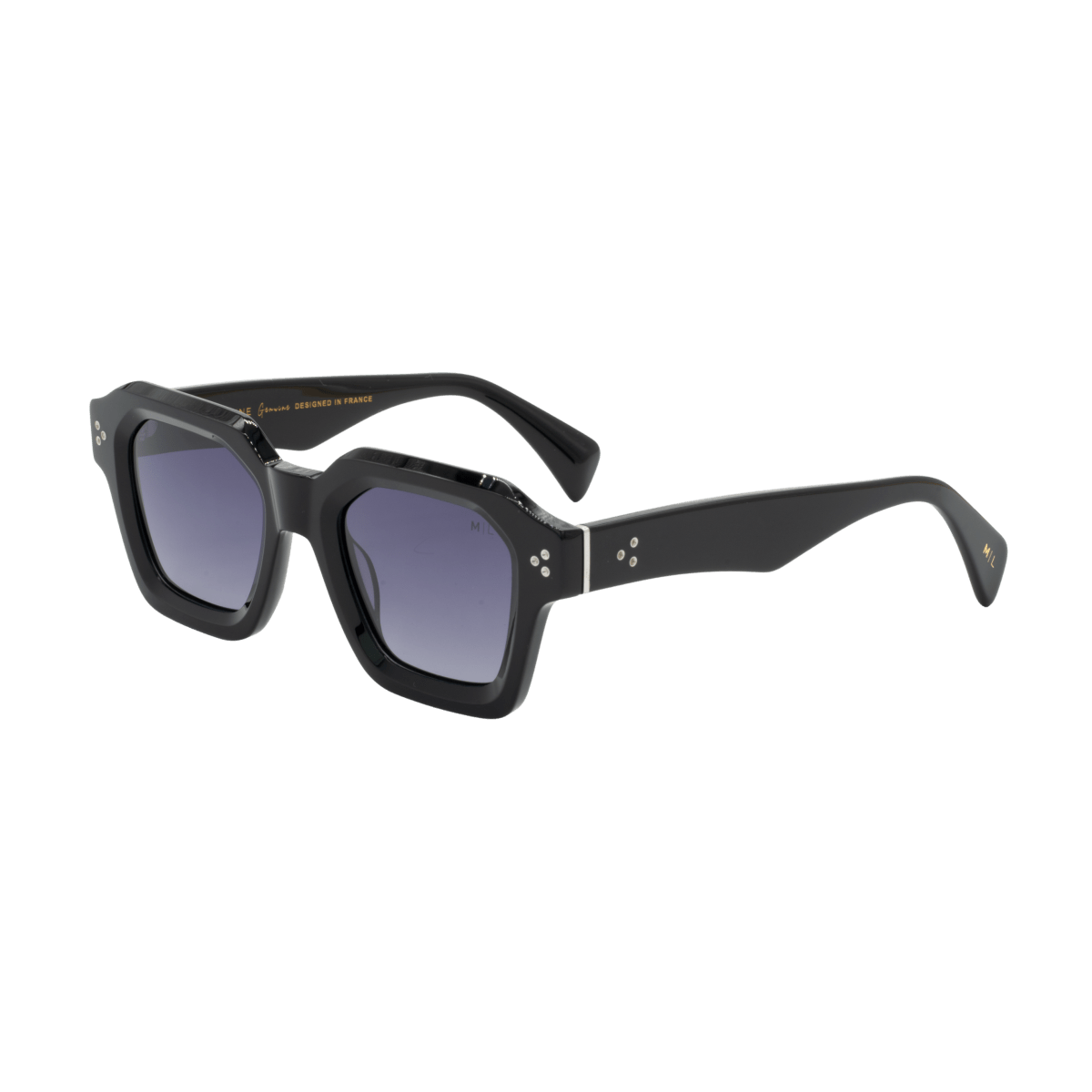 Lunettes de soleil unisex: Maison Lorraine M - ML - 003 - S Noir dég/Noir - Drlunettes