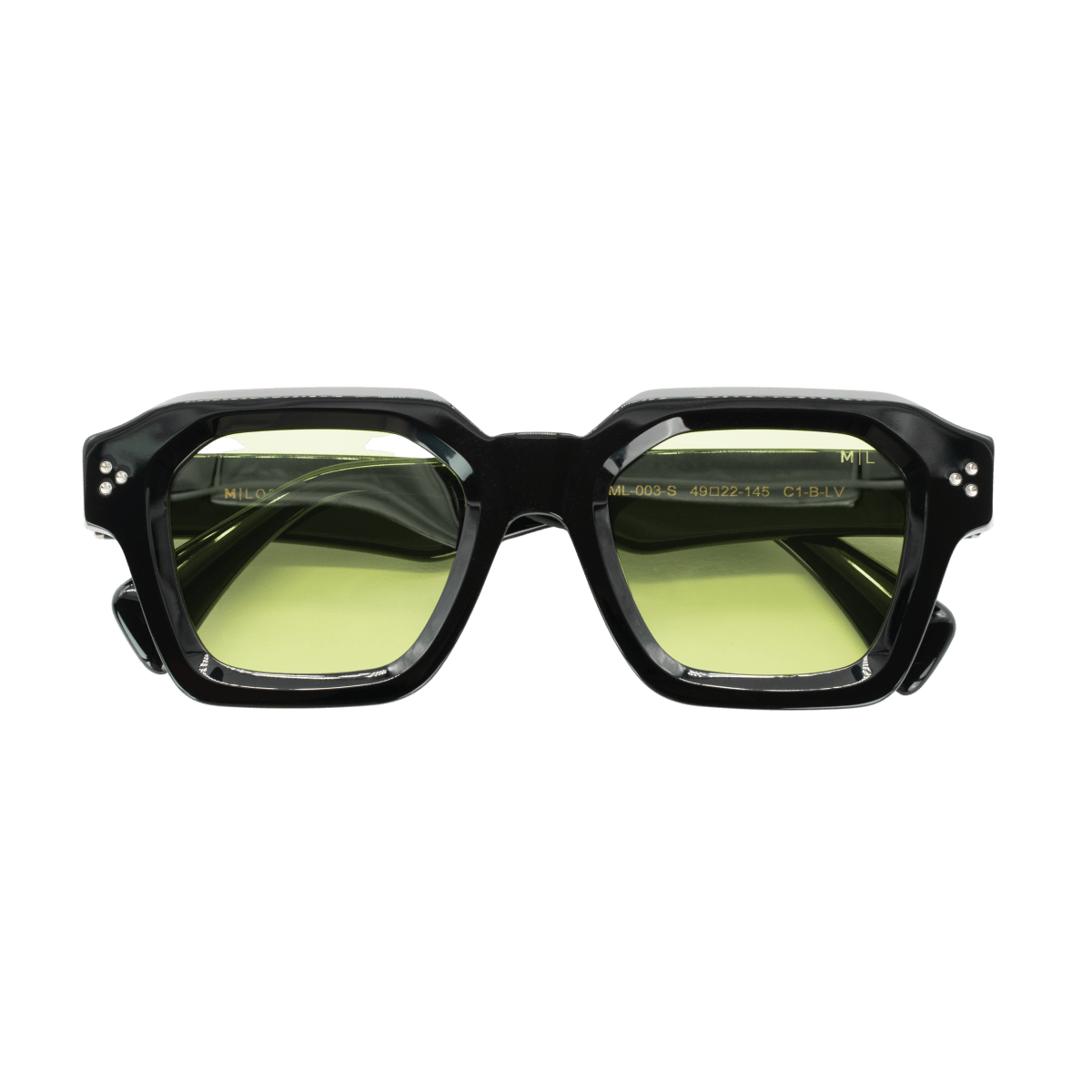 Lunettes de soleil unisex: Maison Lorraine M - ML - 003 - S Vert trans/Noir - Drlunettes