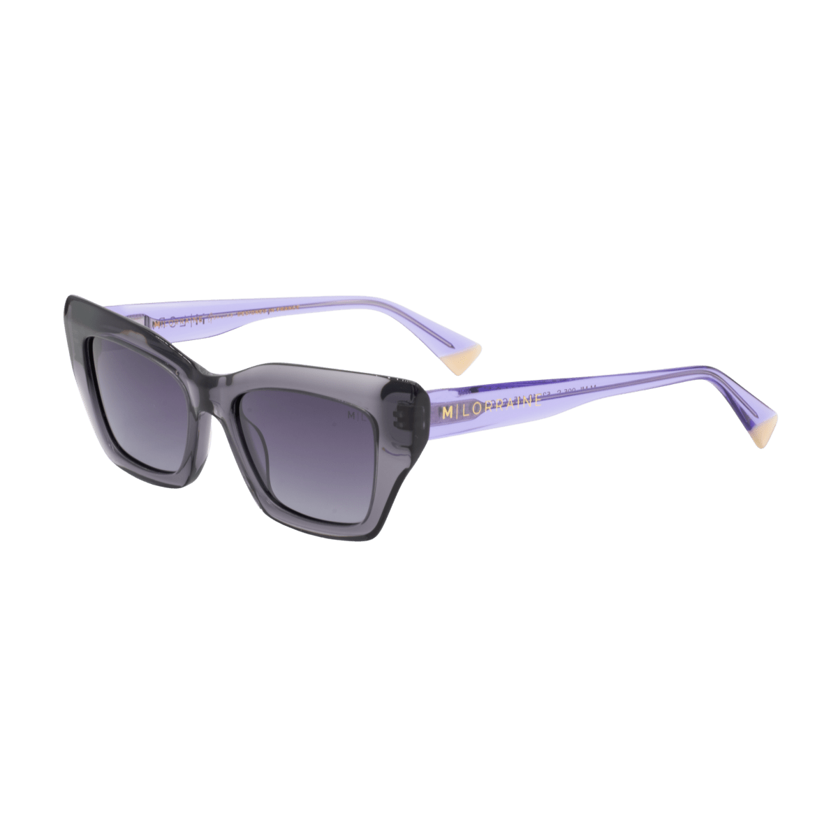 Lunettes de soleil unisex: Maison Lorraine M - ML - 005 - S Noir dég/Gris;Mauve - Drlunettes