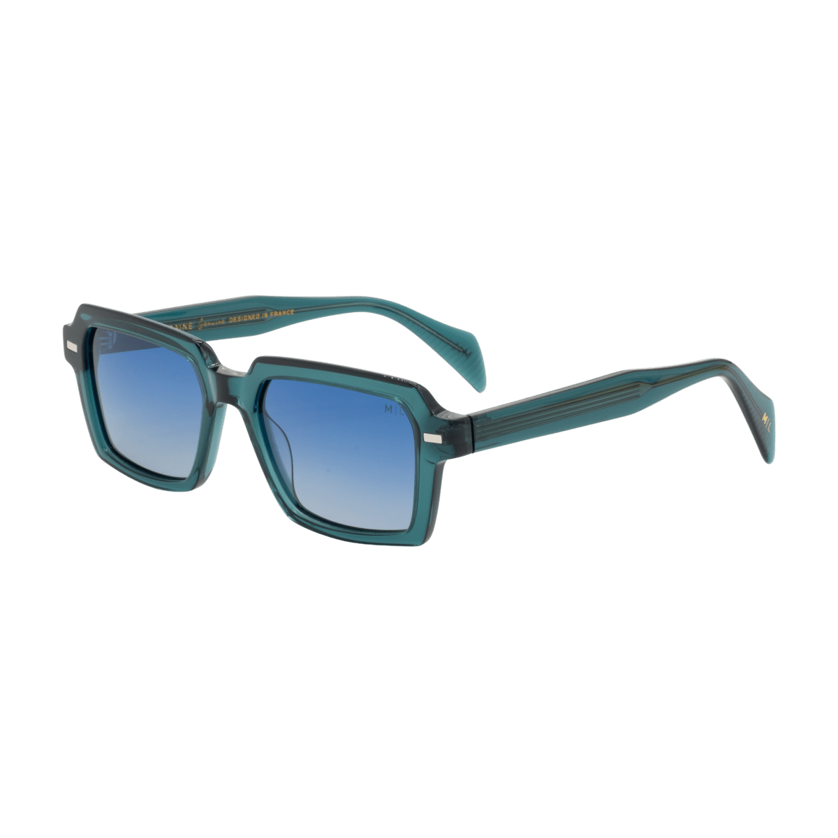 Lunettes de soleil unisex: Maison Lorraine ML - 001 - S Noir dég/Vert - Drlunettes