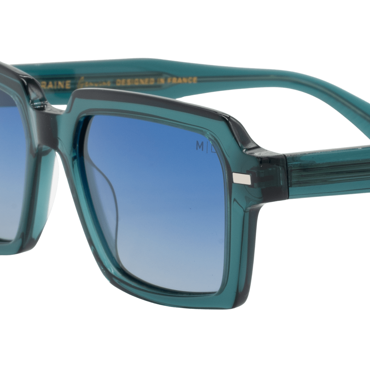 Lunettes de soleil unisex: Maison Lorraine ML - 001 - S Noir dég/Vert - Drlunettes
