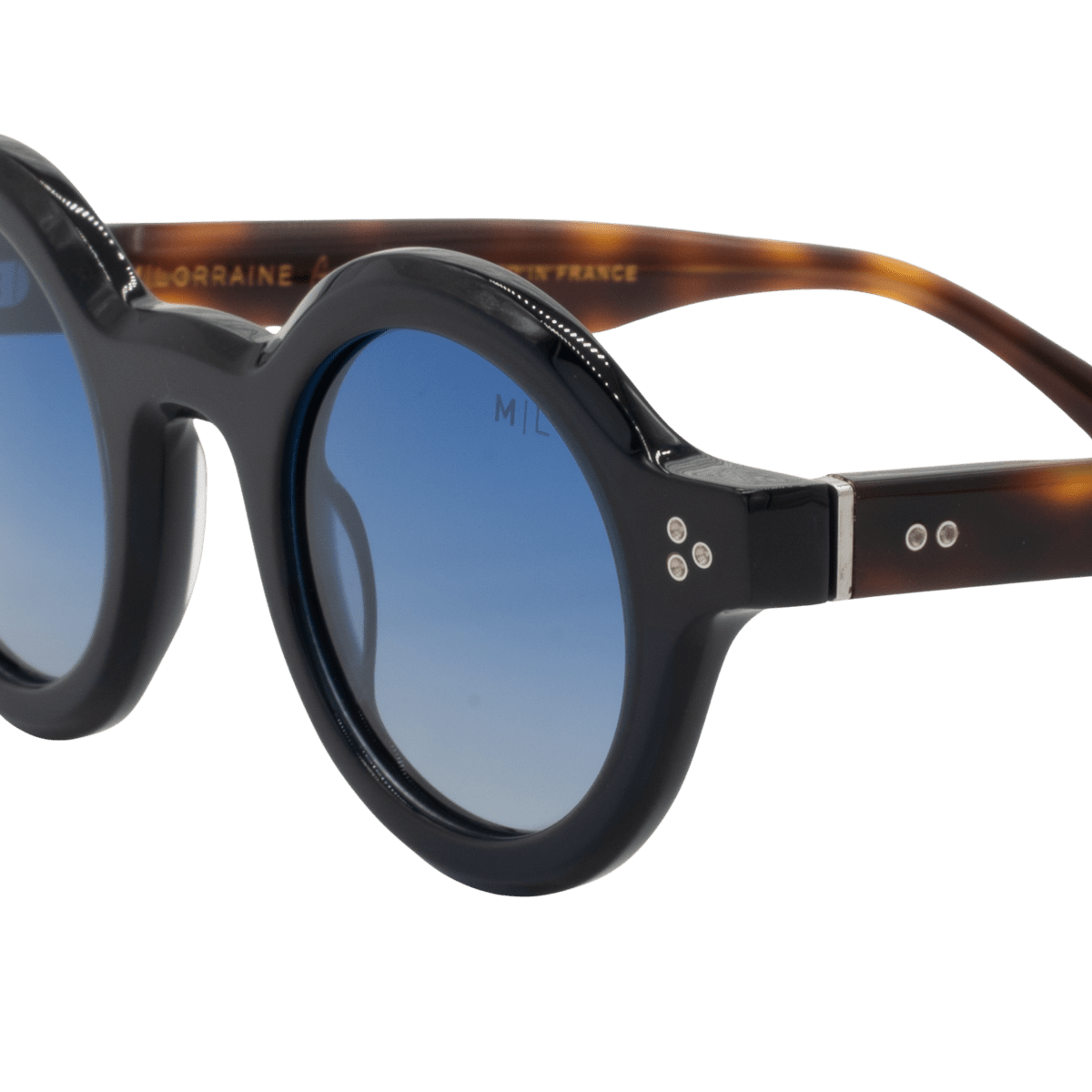 Lunettes de soleil unisex: Maison Lorraine ML - 002 - S Noir dég/Noir;Havane - Drlunettes