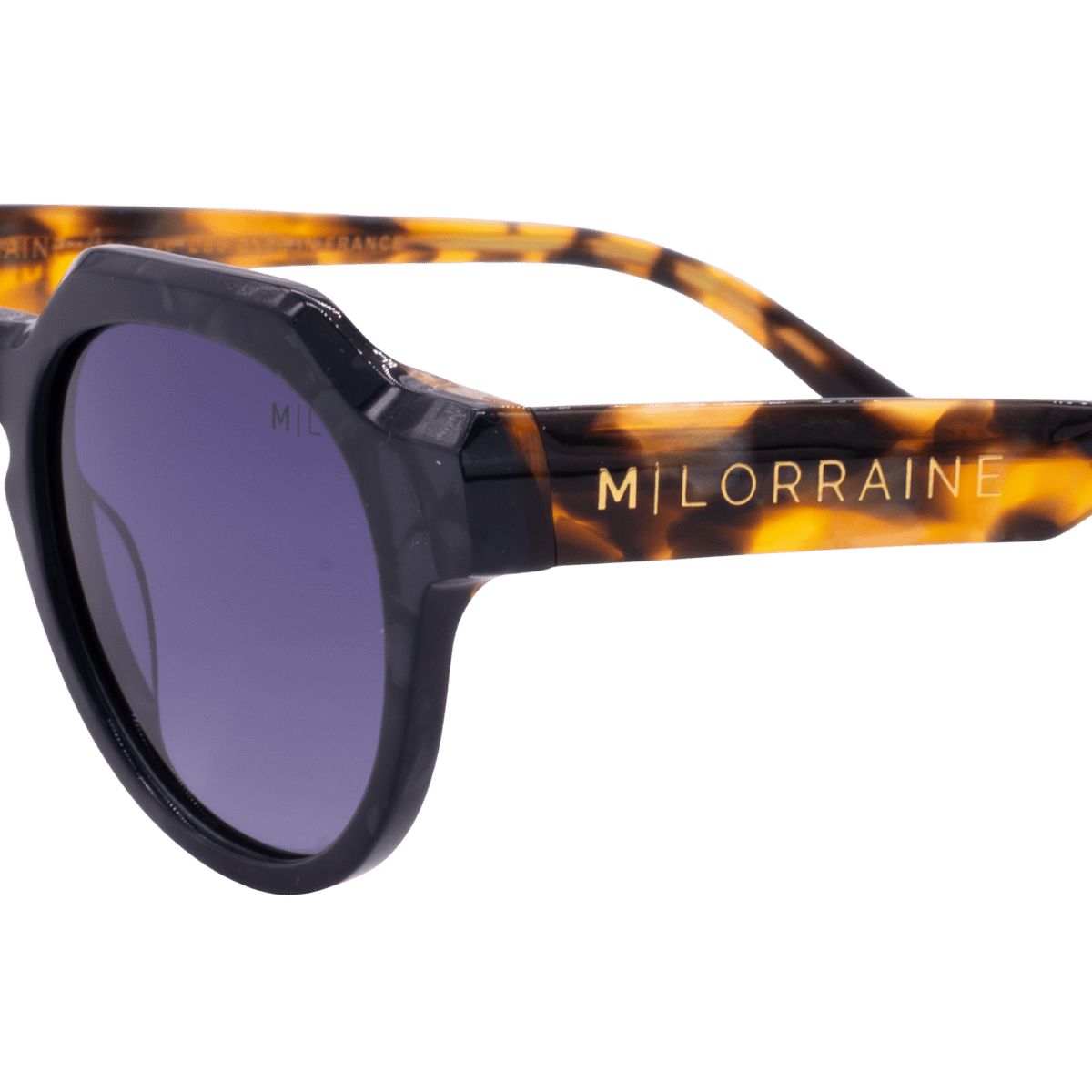 Lunettes de soleil unisex: Maison Lorraine ML - 007 - S Noir dég/Noir; Havane - Drlunettes