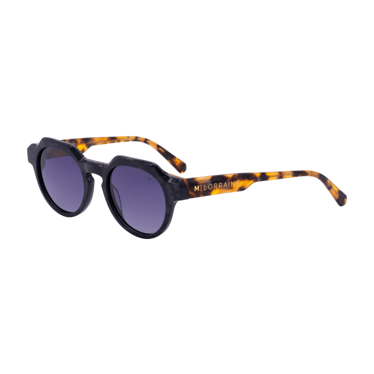 Lunettes de soleil unisex: Maison Lorraine ML - 007 - S Noir dég/Noir; Havane - Drlunettes