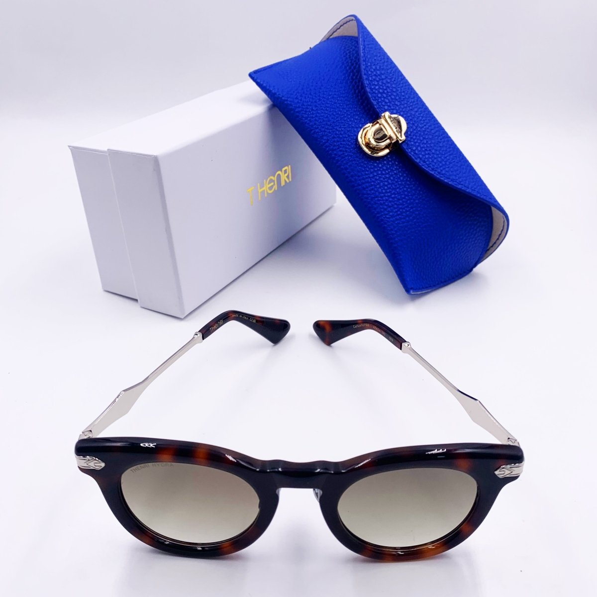 Lunettes de soleil Unisex: Thenri Carbon1of199 Vert /Havane;Silver - Drlunettes