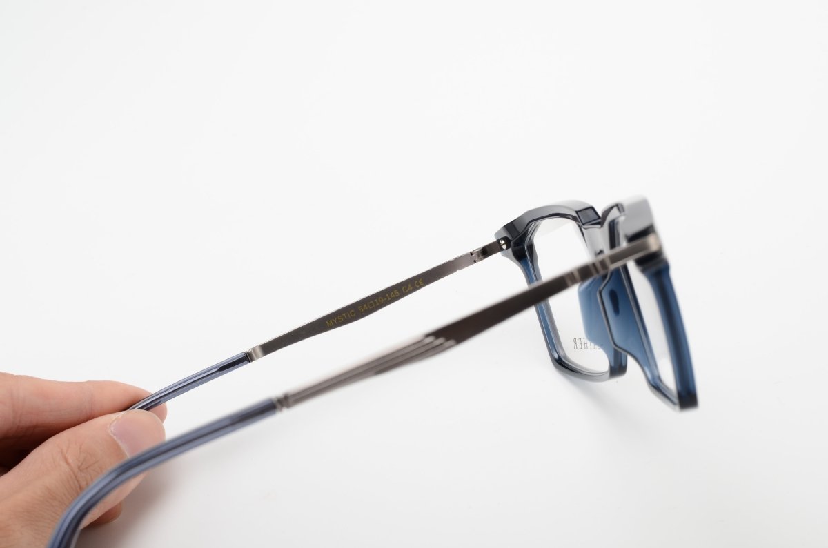 Lunettes de vue hommes: Bleather Mystic Bleu Grisé - Drlunettes