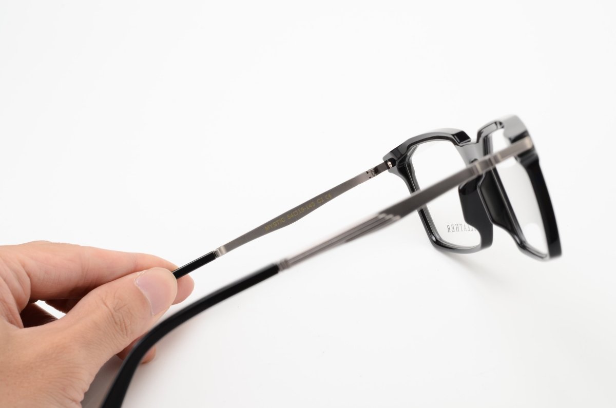 Lunettes de vue hommes: Bleather Mystic Noir - Drlunettes