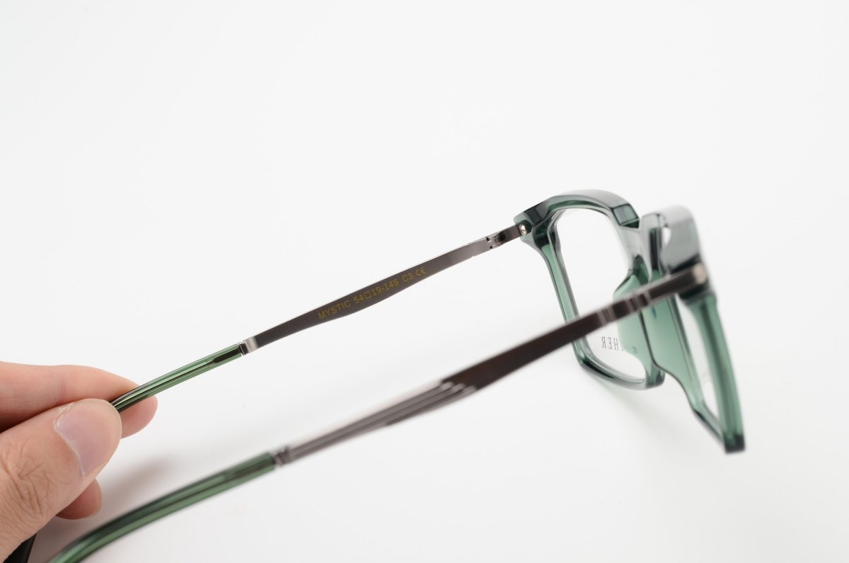 Lunettes de vue hommes: Bleather Mystic vert - Drlunettes
