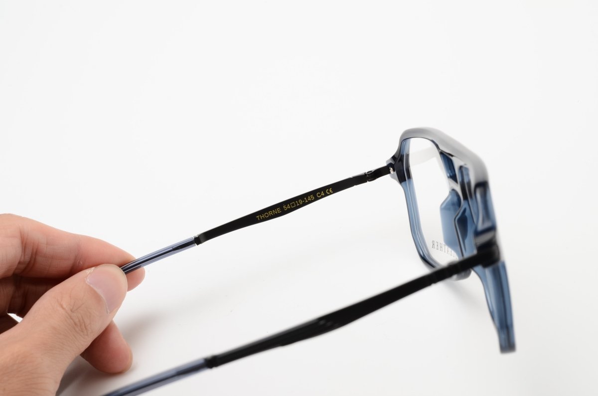 Lunettes de vue unisex: Bleather Thorne Bleu - Drlunettes
