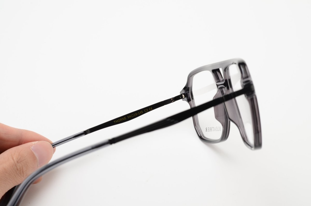 Lunettes de vue unisex: Bleather Thorne Gris - Drlunettes