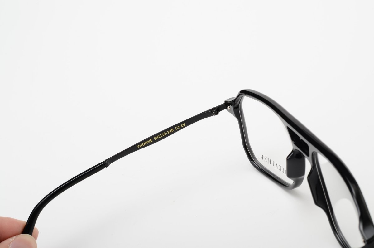 Lunettes de vue unisex: Bleather Thorne Noir - Drlunettes