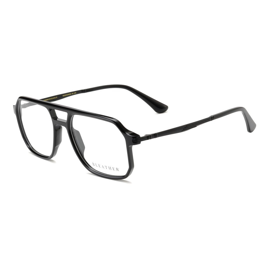 Lunettes de vue unisex: Bleather Thorne Noir - Drlunettes