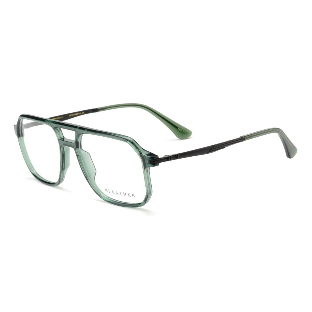 Lunettes de vue unisex: Bleather Thorne vert - Drlunettes