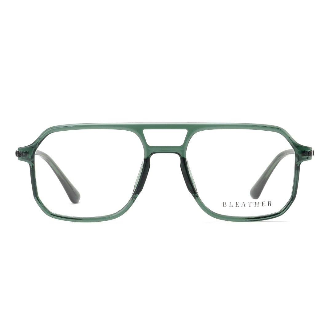 Lunettes de vue unisex: Bleather Thorne vert - Drlunettes