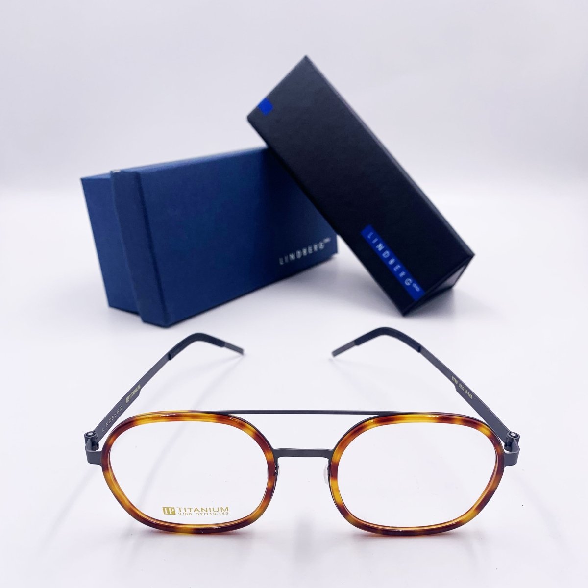 Lunettes de vue unisex: LINDBERG 9760 Titanium Havane/Gris. - Drlunettes