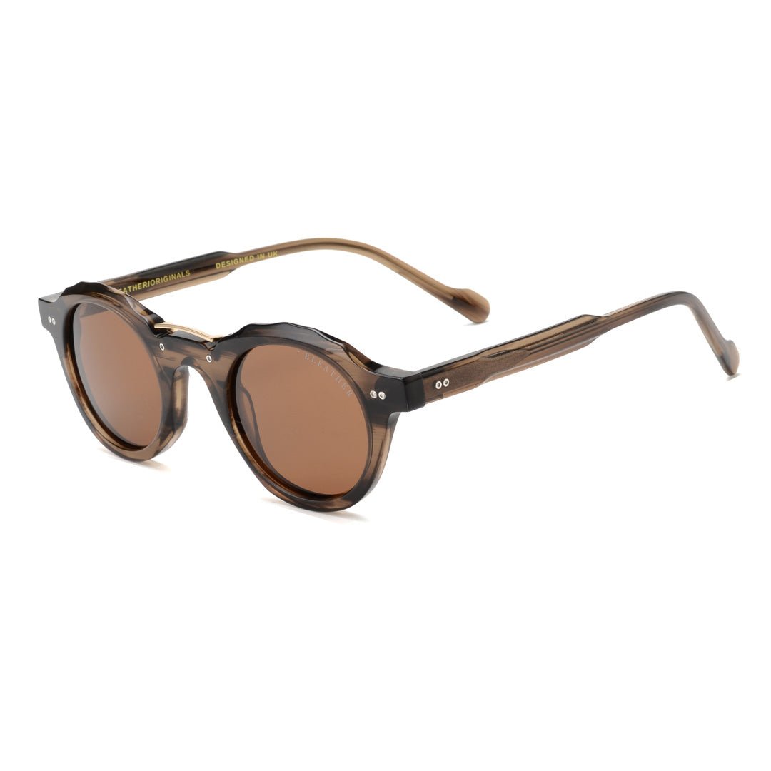 Solaires: Bleather Enigma Marron/Noir - Drlunettes