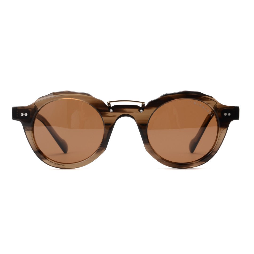 Solaires: Bleather Enigma Marron/Noir - Drlunettes