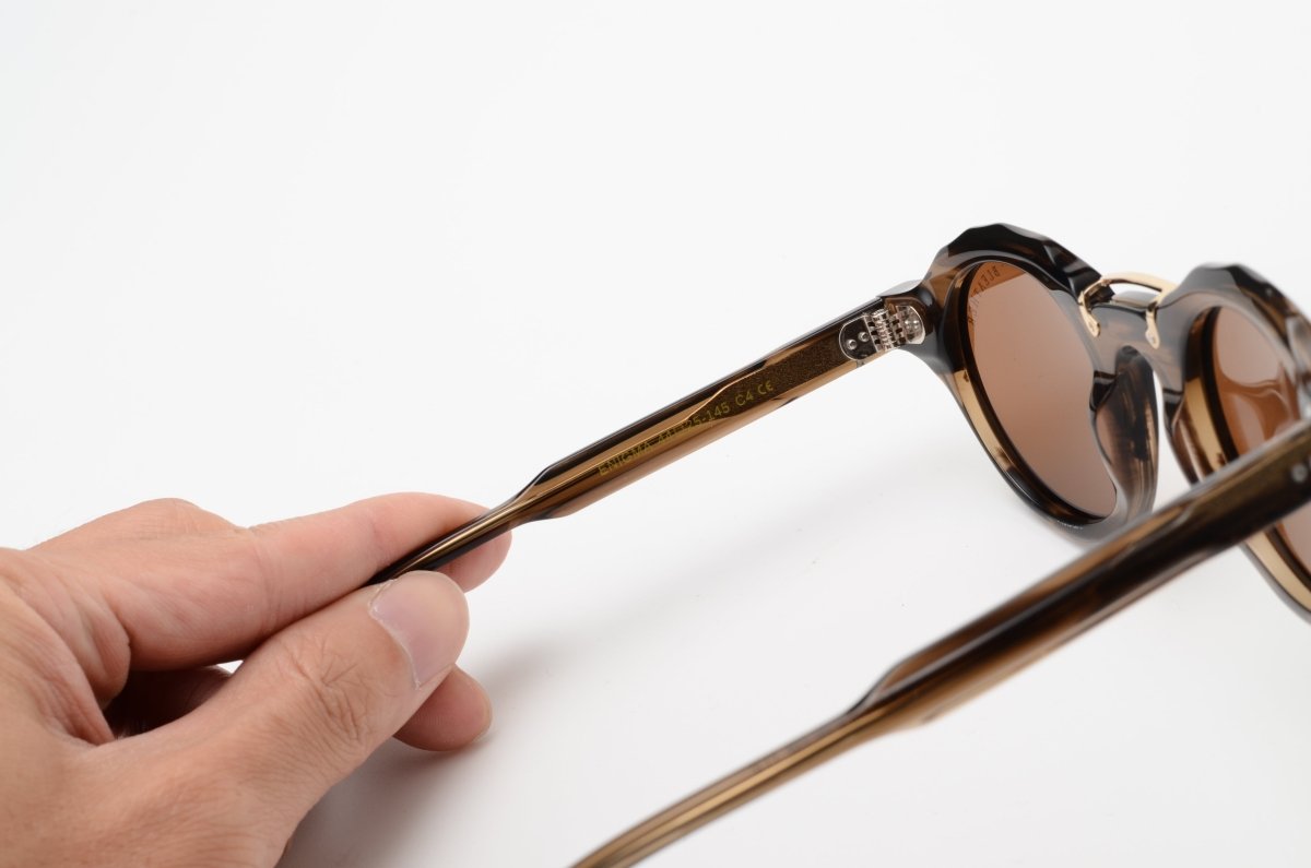 Solaires: Bleather Enigma Marron/Noir - Drlunettes