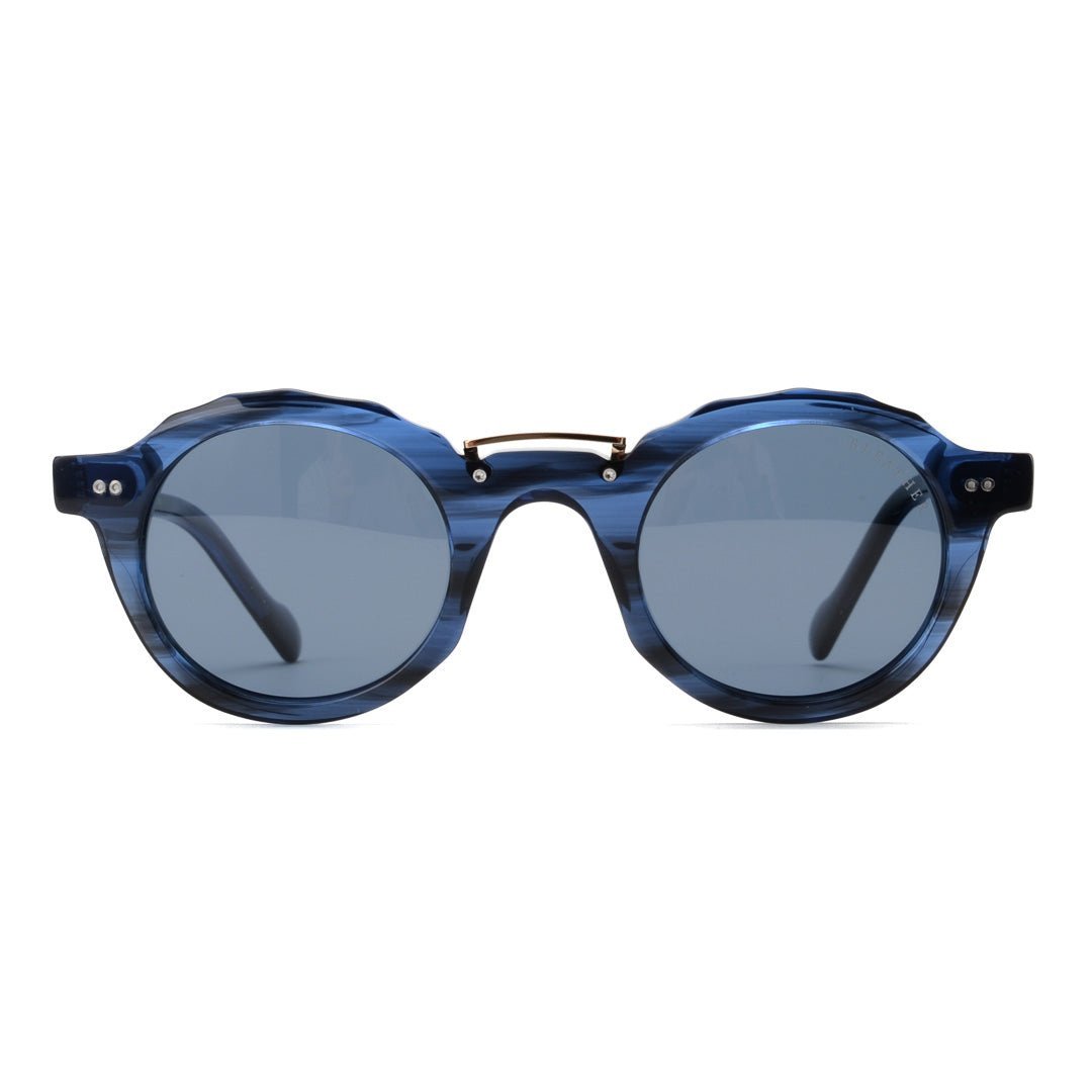 Solaires: Bleather Enigma Noir/Bleu - Drlunettes