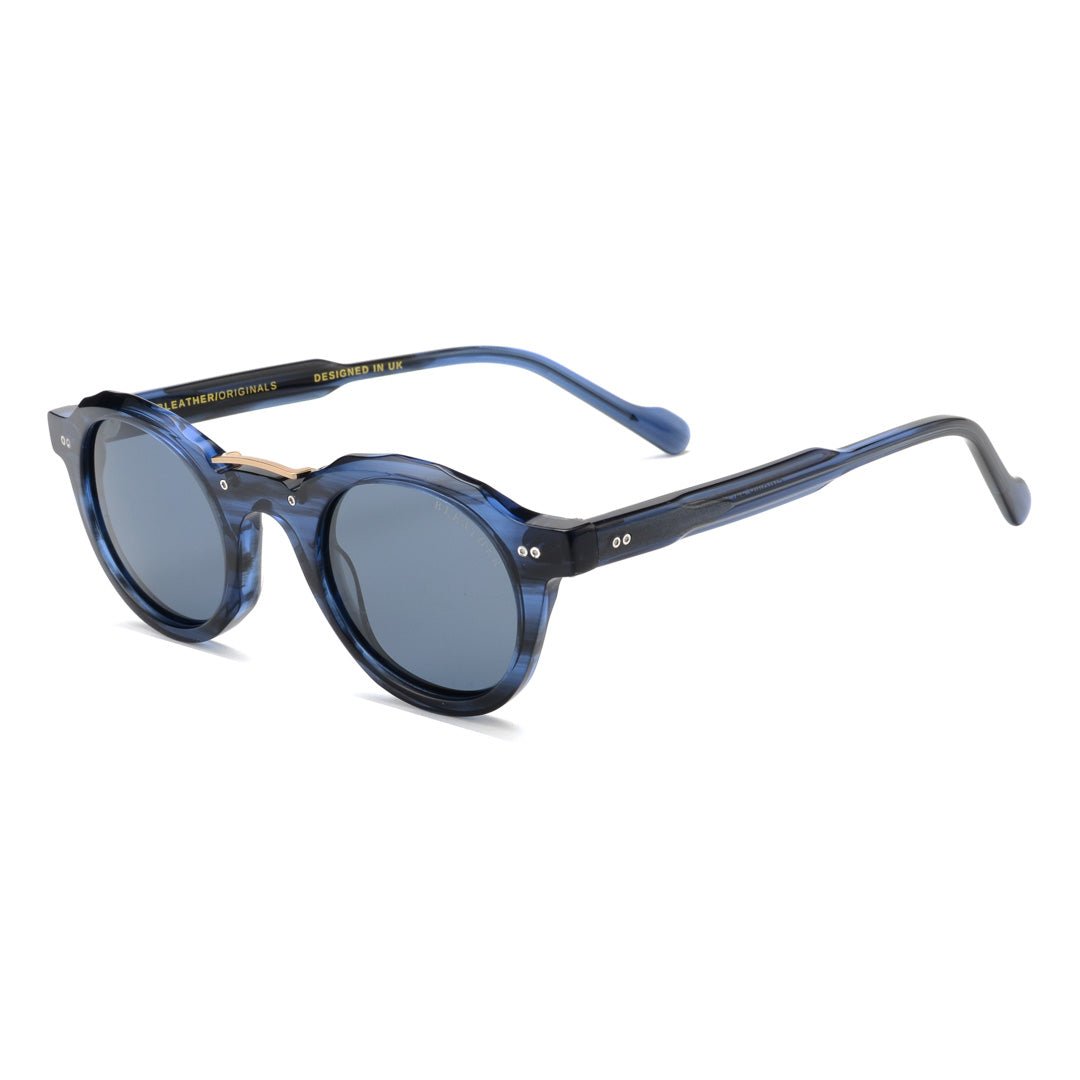 Solaires: Bleather Enigma Noir/Bleu - Drlunettes