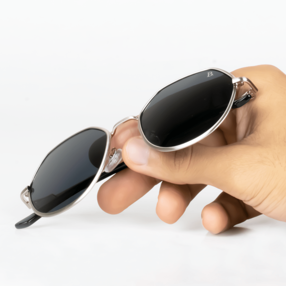 Lunettes de soleil unisex: Bleather LUNAVO C4 Nr/Silver - Drlunettes