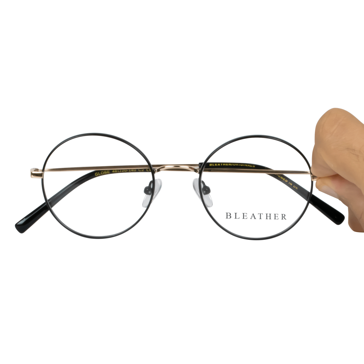 Optique :Bleather GLOBE C2 Noir/Gold - Drlunettes