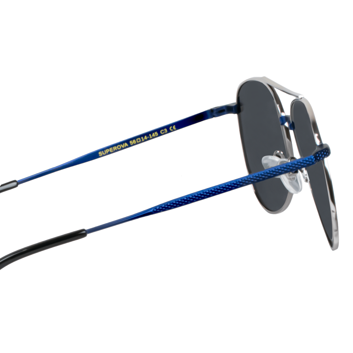 Solaires: Bleather SUPEROVAC C3 Nr/Silver;Bleu - Drlunettes