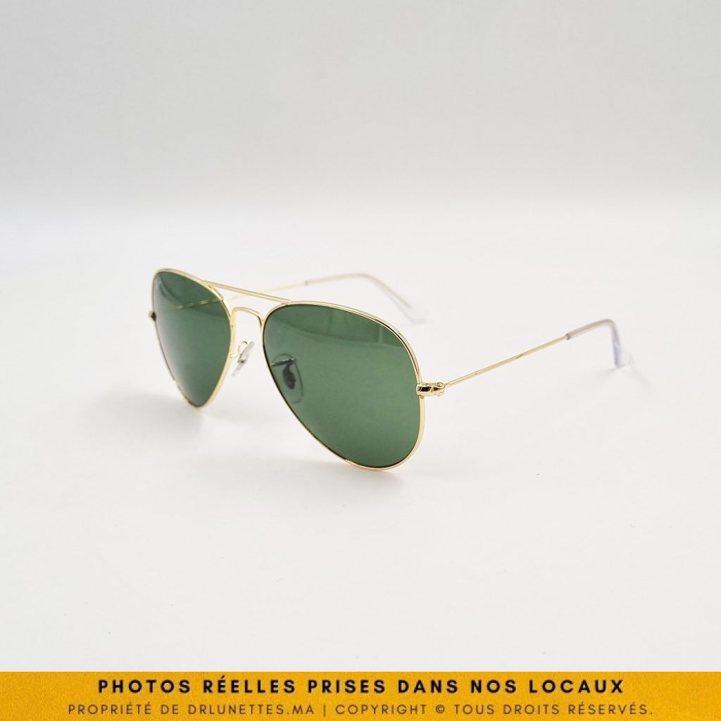 Solaires Rayban 3025 Aviator Taille 58 Vert G