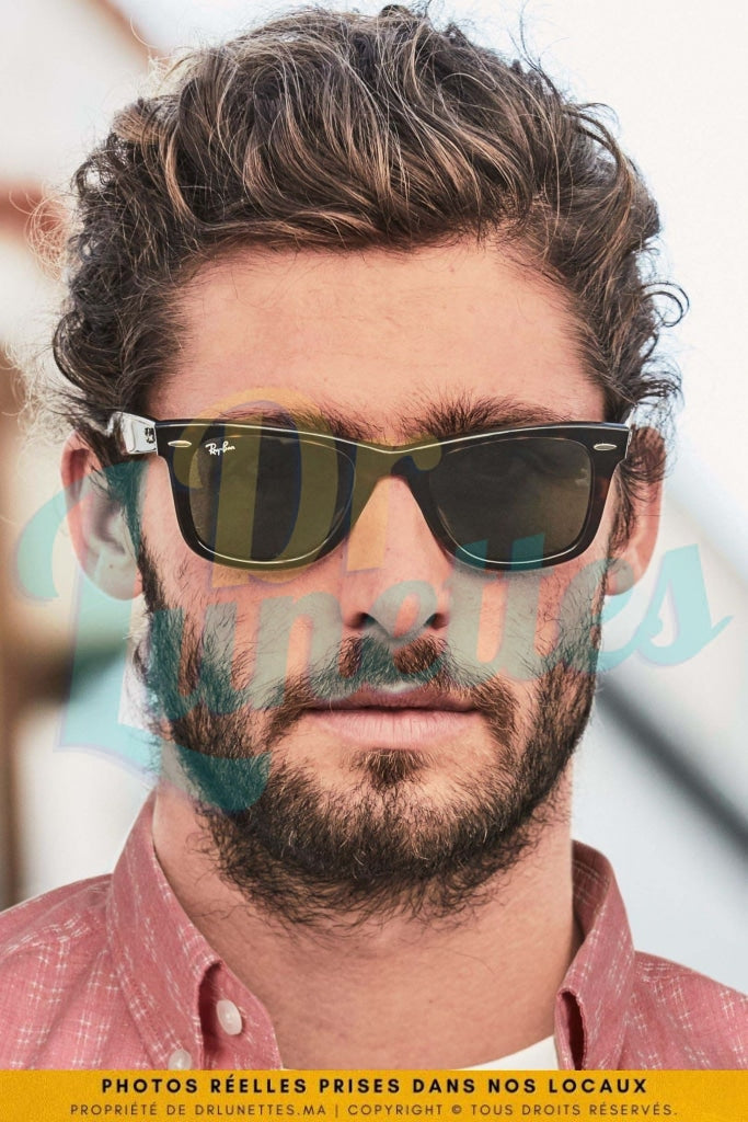 Solaires Rayban RB 2140 WAYFARER Havane. Drlunettes